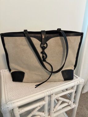 Rebecca Minkoff Canvas and Leather Tote Bag